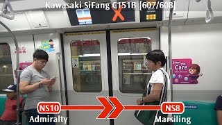 SMRT C151B 607608 Admiralty → Marsiling [upl. by Adikam]