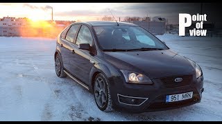 Ford Focus ST cold start and POV drive in 26C [upl. by Sage]