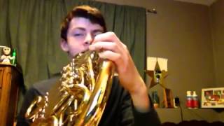 The SUPERMAN THEME SONG ON FRENCH HORN [upl. by Zanlog871]