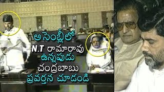 Chandrababu Naidu Behavior In Assembly In Front Of Rama Rao  Rare Unseen Video  Daily Culture [upl. by Aimekahs]