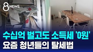 수십억 벌고도 소득세 0원…요즘 청년들의 탈세법  SBS 8뉴스 [upl. by Normie837]