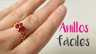 ANILLOS FÁCILES con bolitas y alambre 236 😍😍 [upl. by Ronal]