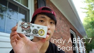 Independent ABEC 7 Bearings Review  Spin Test  Unboxing [upl. by Madi]