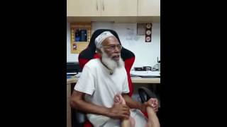 Grandpa singing whist massaging feet [upl. by Orpah420]