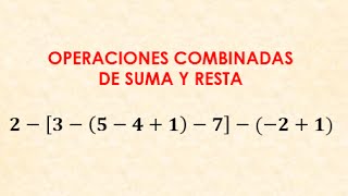 Operaciones combinadas  suma resta multiplicación división potenciación radicación  Ejemplo 2 [upl. by Ydner]