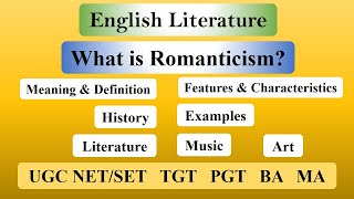 Romanticism in English Literature Definition History Characteristics and Examples [upl. by Maire]