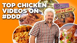 Top Chicken Dishes on DDD with Guy Fieri  Diners DriveIns and Dives  Food Network [upl. by Rizan]