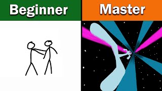 Stickman punch animation as Beginner vs Master  flipaclip [upl. by Nerradal545]