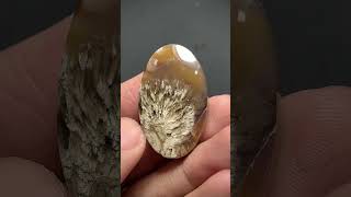 Natural Plume Agate 34x21x65mm High Quality Cabochon 395 ct [upl. by Shig3]