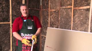 How To Plasterboard A Stud Wall  DIY At Bunnings [upl. by Kelvin566]