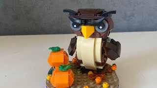 Présentation du set lego Le hibou dHalloween 40497 [upl. by Guido]