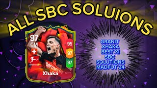 GRANIT XHAKA 97 RATED  ALL 15 MADFUT SOLUTIONS  MADFUT BEST X1 SBC SOLUTION [upl. by Niamjneb]