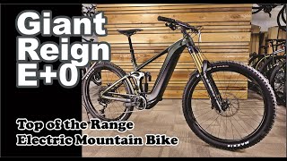 2022 Giant Reign E0  Top of the Line EMTB Enduro Electric Mountain Bike  Review Specs details [upl. by Harrat595]