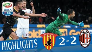 Benevento  Milan 22  Highlights  Giornata 15  Serie A TIM 201718 [upl. by Ecnarret]