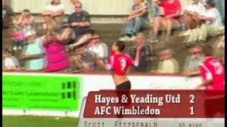 Hayes amp Yeading Utd 2 AFC Wimbledon 1  20th September 2008 [upl. by Goles]