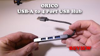 Orico USB to 4 Port USB Hub REVIEW [upl. by Mathias]