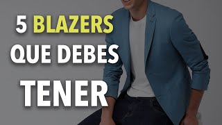 5 BLAZERS que todo hombre DEBE TENER [upl. by Suoivatnom]