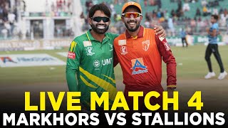 Live  UMT Markhors vs Allied Bank Stallions  Match 4  Bahria Town Champions Cup 2024  M9A1K [upl. by Helsa386]