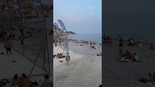 Barcelona Spain Barceloneta BEACH shortsbeach 2024 mallorca nice travel shortsviral walking [upl. by Atsirhc]