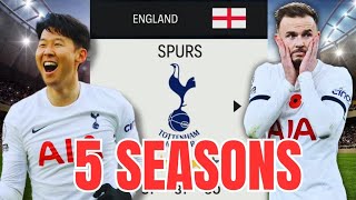 I Managed TOTTENHAM for 5 SEASONS [upl. by Bertilla527]