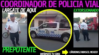 policia VIAL NO QUERÍA SER GRABADA LARGATE DE AQUÍ TE VOY A REMITIR transito [upl. by Curzon]