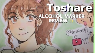 A QUICK TOSHARE ALCOHOL MARKER REVIEW VID ‼️‼️ [upl. by Assenar]