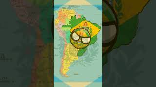 Brazil historyhistory countryballs map geography viralshorts naoflopa historia geografia [upl. by Hallutama245]