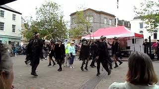 Beltane Border Morris  Firedance  Teignmouth Folk Festival  23 Jun 24 [upl. by Aimak]