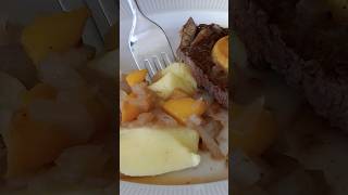 👆Watch Full Version 🥘 beef recipe dinner peach steak food cooking [upl. by Yaral73]