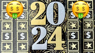 🤑 First Scratch Of The New Year 🎉 2024 🎉 CA Lottery Ticket Scratchers 🤑 [upl. by Enihsnus]