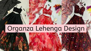 Top 10 Organza Lehenga Design  Organza Lehenga Design [upl. by Eva]