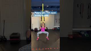 TRX pulsing plíe squat Strong by Judy [upl. by Mcgaw]