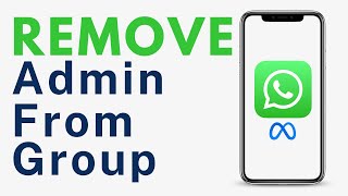 How to Remove an Admin from WhatsApp Group [upl. by Adlev715]