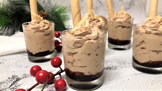 MOUSSE DE TURRON DE CHOCOLATE SOLO 2 INGREDIENTES MUY FACIL Y DELICIOSA [upl. by Swagerty]