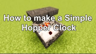 How to make a simple Hopper Clock [upl. by Rogerg]