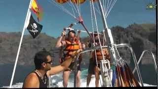 Tenerife FUN  Los Gigantes Parascending TripSpycouk amp MojeKanarycom [upl. by Ahsirak]