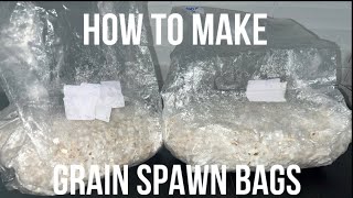 How to make mushroom grain spawn bags [upl. by Bobbette]