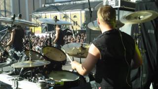 Pearl Artist Jan RechbergerAmorphis Drum Cam Tuska 2011  Crack In A Stone [upl. by Lorenzana]