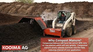 Composting Grass Leaves Mulch and Manure with the Kooima Ag® Skid Trner® [upl. by Yahsan173]