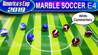 Marble race MARBLE SOCCER Collision  2019 Americas Cup  Qualifiers E4 [upl. by Rodman]