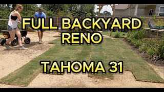 Backyard Bermuda Grass Renovation Start to Finish  Tahoma 31 [upl. by Licha]