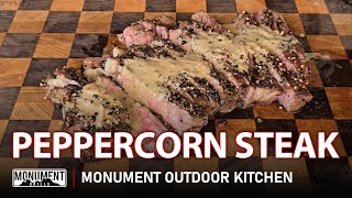 Peppercorn Steak on New Smart Denali 605Pro l Monument Outdoor Kitchen [upl. by Adnohrahs649]