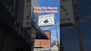 Trying The Famous Bologna Sandwich At GampR Tavern [upl. by Rana415]