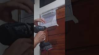 Solution for wind door slam Install a door closer with auto hold itlogdiyproject [upl. by Bathsheeb]