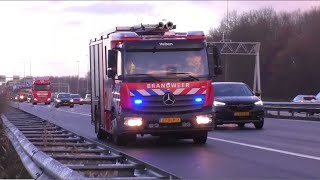 Brandweer Politie en Ambulance met spoed onderweg in Velserbroek Haarlem en Velsen Zuid [upl. by Audette]