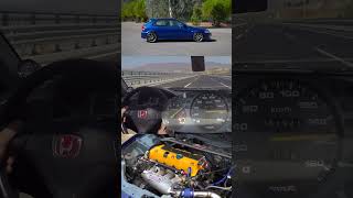 Honda Civic EK K20 TypeR Swap  100200 kmh Acceleration  Top Speed  Epic VTEC Sound [upl. by Kohler804]