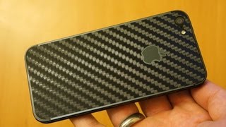 Armor BodyGuardz Carbon Fiber iPhone 5S  5 Skin Review amp Install Guide [upl. by Rybma300]