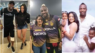 Andre Russell with his wife Jassym Lora  daughter Aaliyah Russell  family [upl. by Ardnasyl]