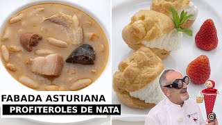 FABADA ASTURIANA y PROFITEROLES de nata ¡Un menú delicioso y auténtico [upl. by Namzed]