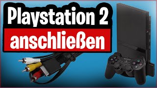 Playstation 2 PS2 an Fernseher anschließen alle Möglichkeiten von AV bis HDMI [upl. by Ahsimik]